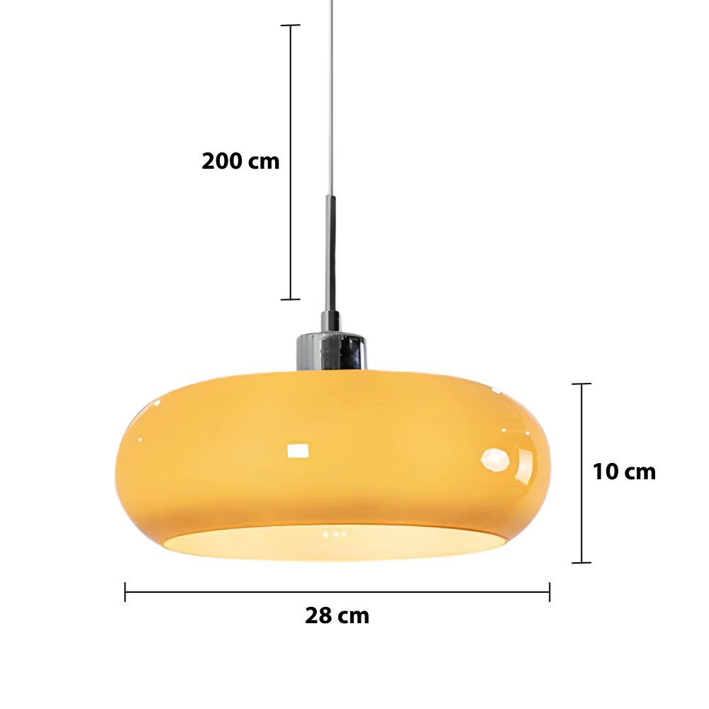 Lampe suspendue géométrique de style Bauhaus