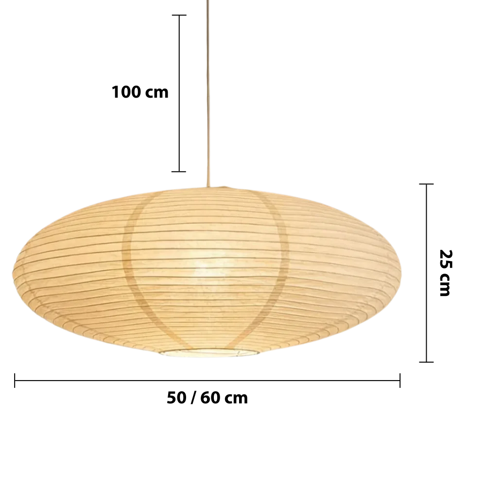 Lampe suspendue en papier minimaliste