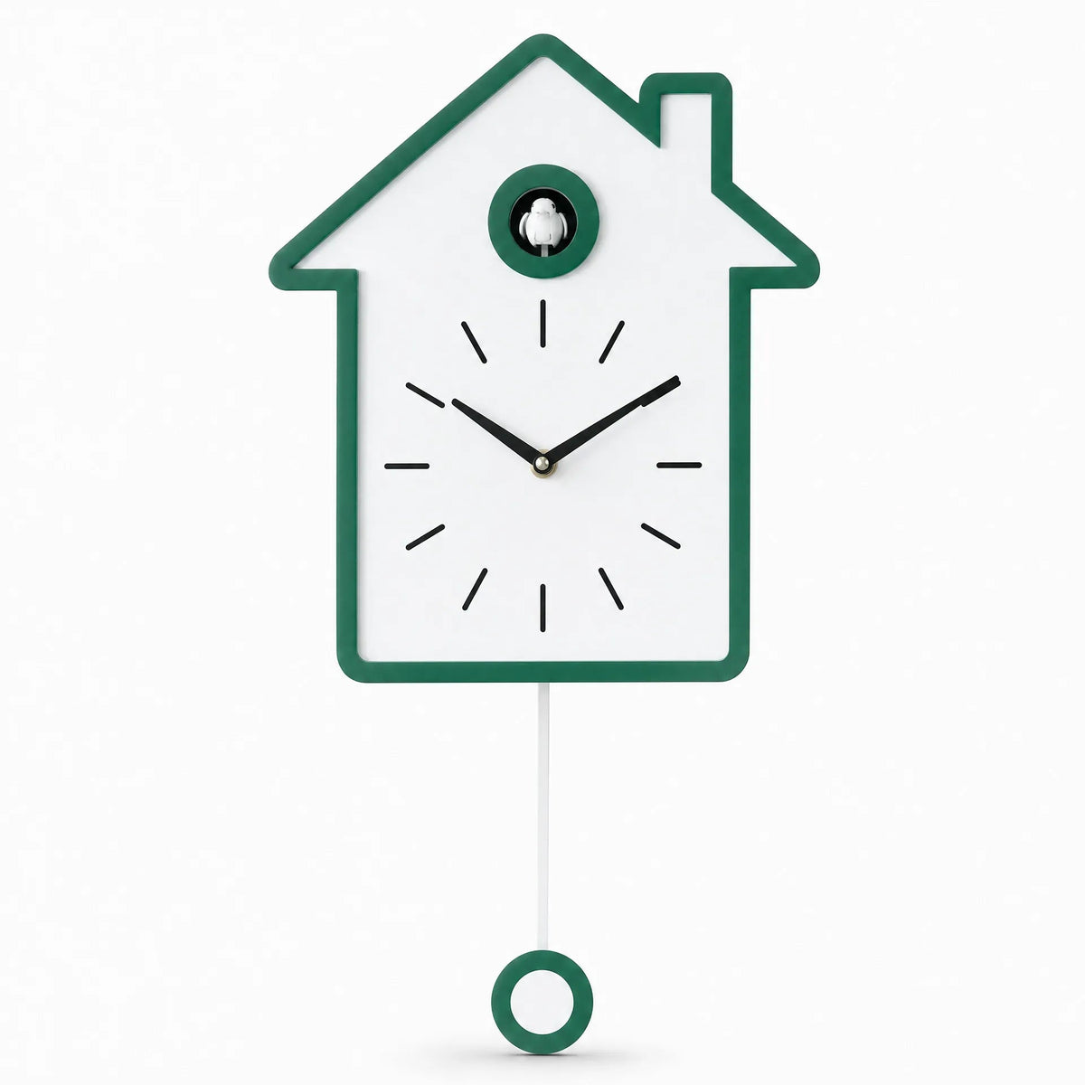 Horloge coucou à pendule en MDF scandinave Elvaro