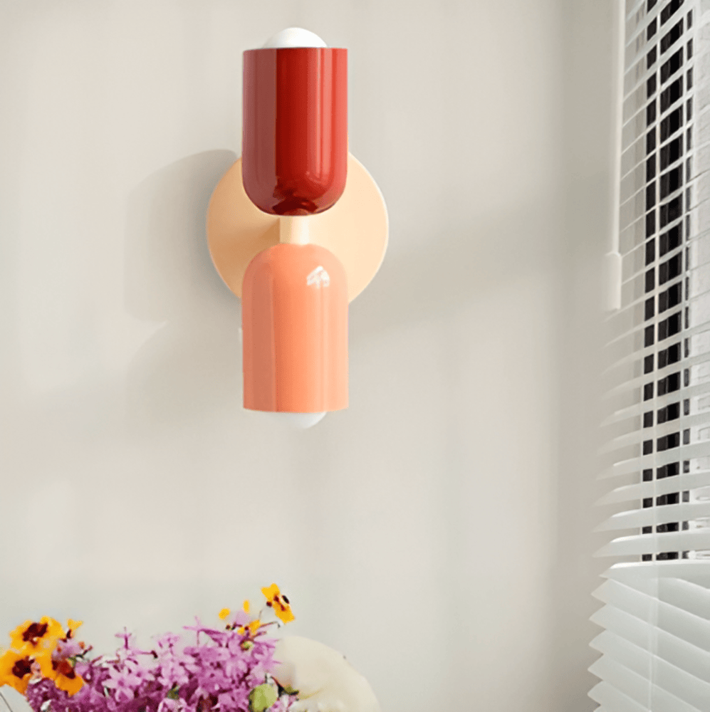 Applique murale capsule en fer de style Bauhaus Miravel