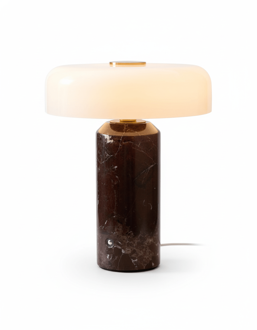 Lampe de table en marbre art déco Vestara