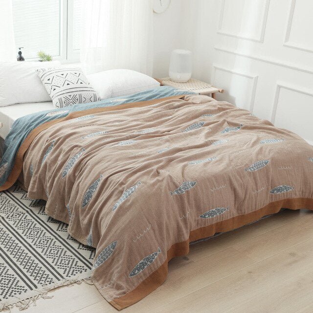 Couverture en coton de qualité supérieure au design élégant