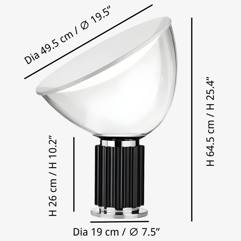 Lampe de table en métal sculptural