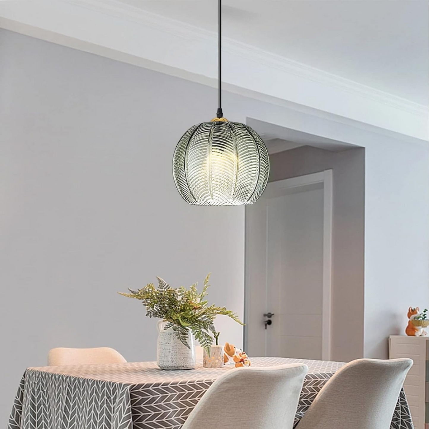 Lampe suspendue sphérique teintée