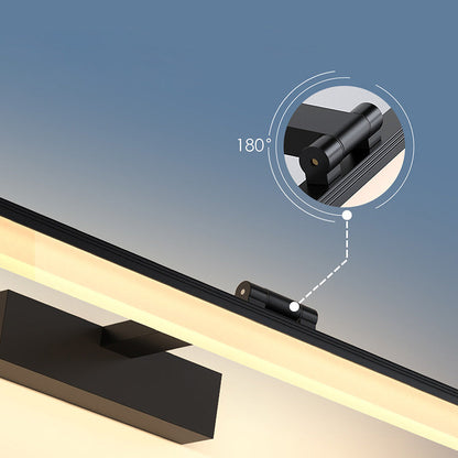 Lumière de miroir noire élégante