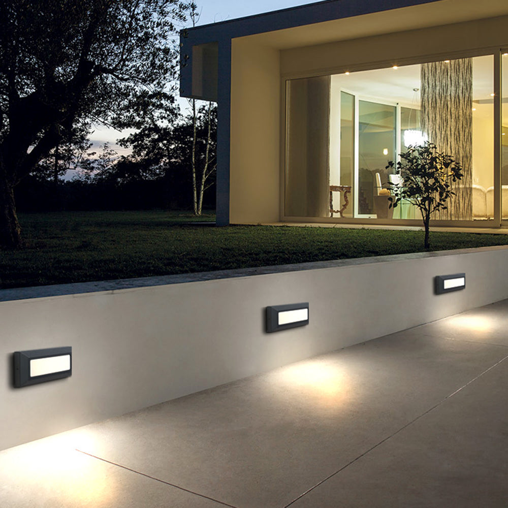 Éclairage moderne LED pour terrasse et marches extérieur