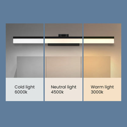 Lumière de miroir noire élégante