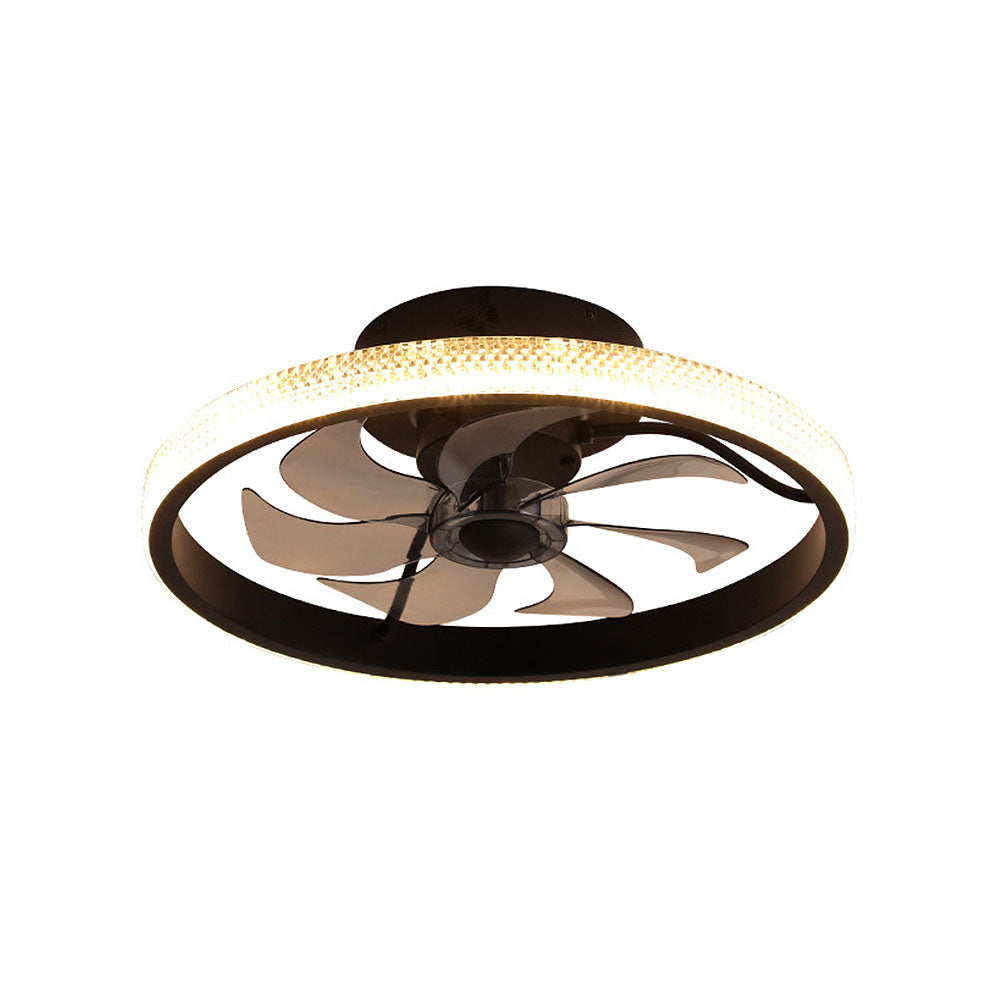 Ventilateur de plafond intelligent à DEL avec télécommande
