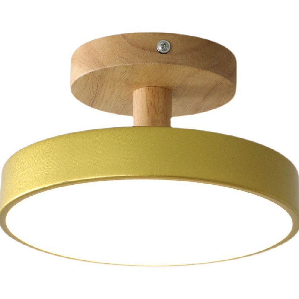 Plafonnier rond en fer à LED