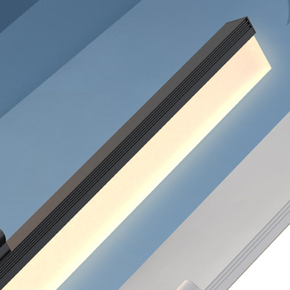 Lumière de miroir noire élégante