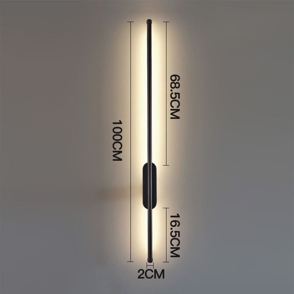 Longue lampe murale d'accentuation à DEL