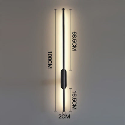 Longue lampe murale d'accentuation à DEL
