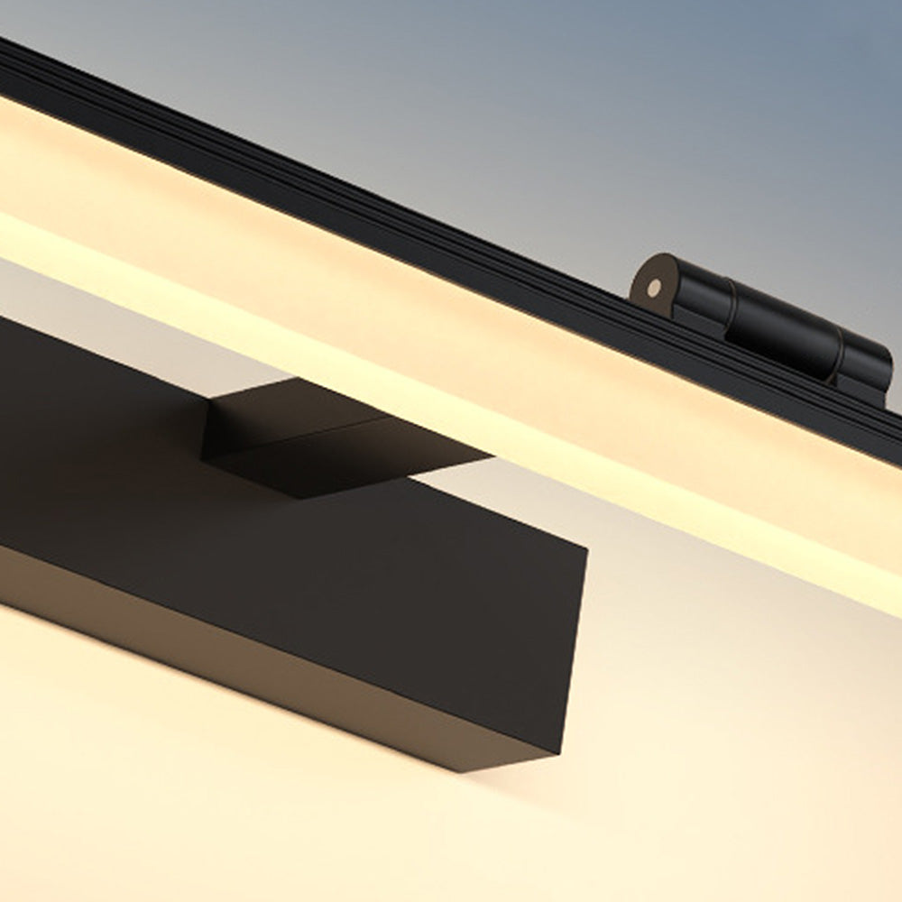 Lumière de miroir noire élégante