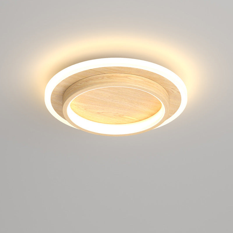 Plafonnier rond en métal et acrylique