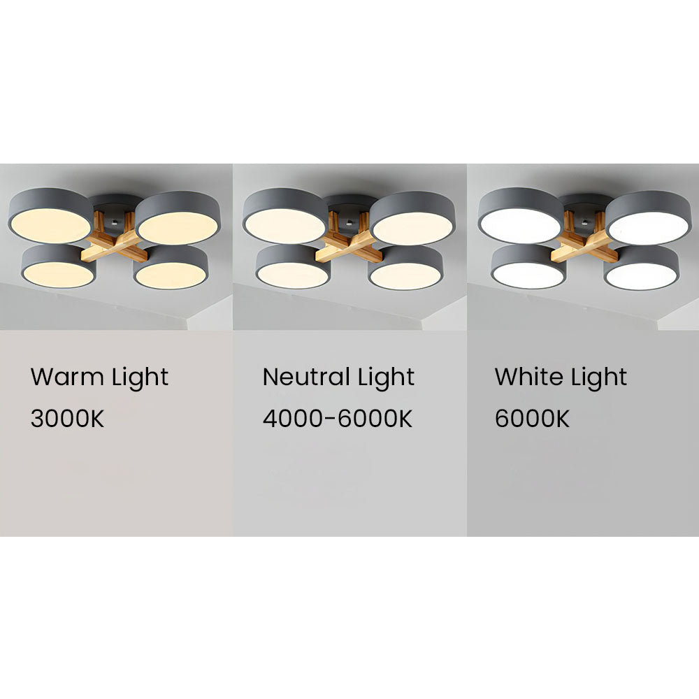 Lampe de chambre à coucher moderne encastrée