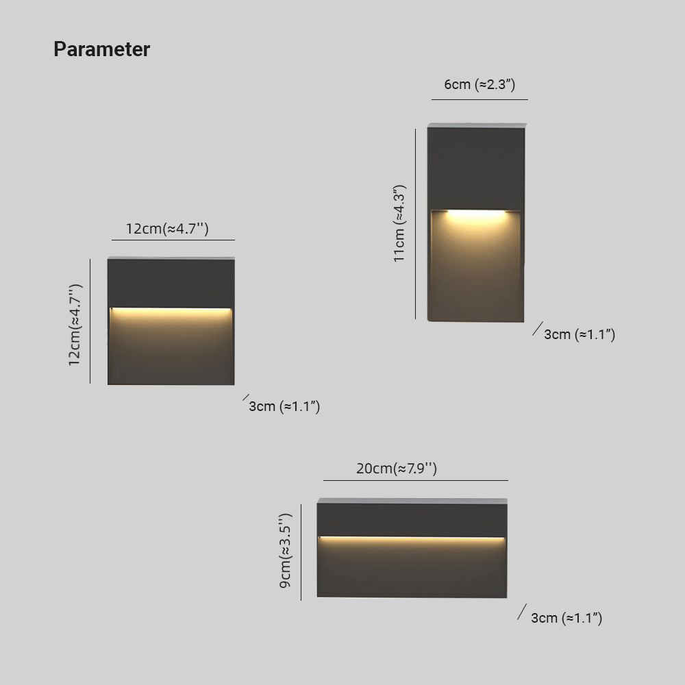 Lumière LED extérieure pour terrasse et marche avec détecteur de mouvement