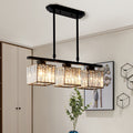 Lampe suspendue en verre d'époque