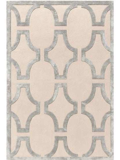 Tapis en laine crème pour salon design