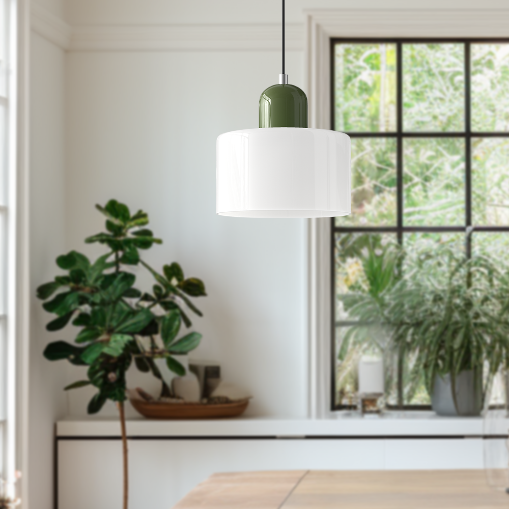 Lustre suspendu en verre épuré
