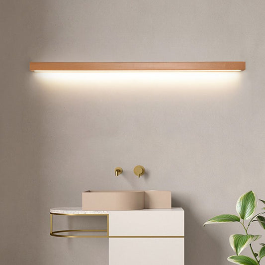 Applique murale linéaire moderne en bois