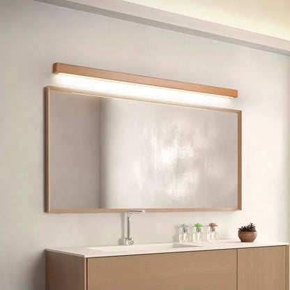 Applique murale linéaire moderne en bois