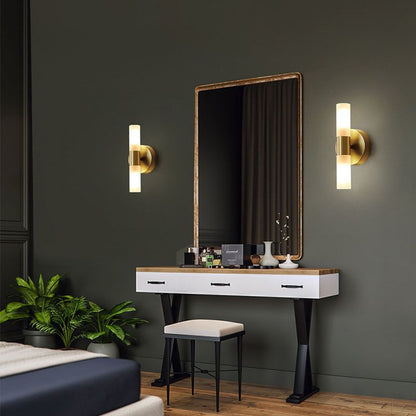 Applique murale LED dorée moderne