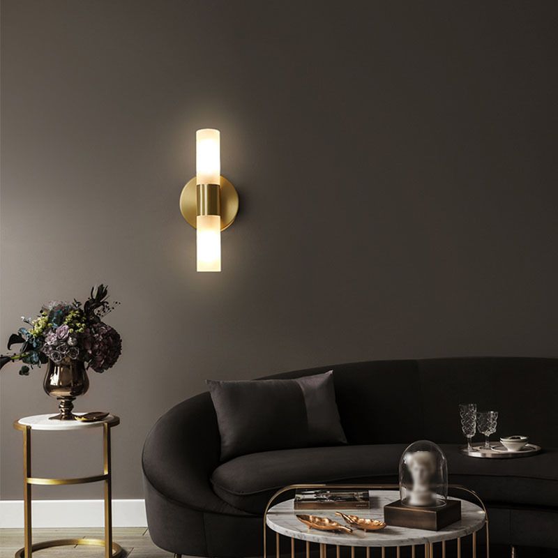 Applique murale LED dorée moderne