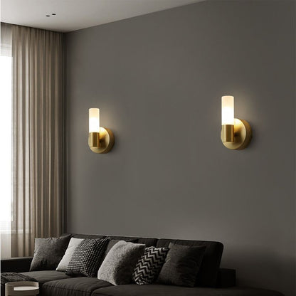 Applique murale LED dorée moderne