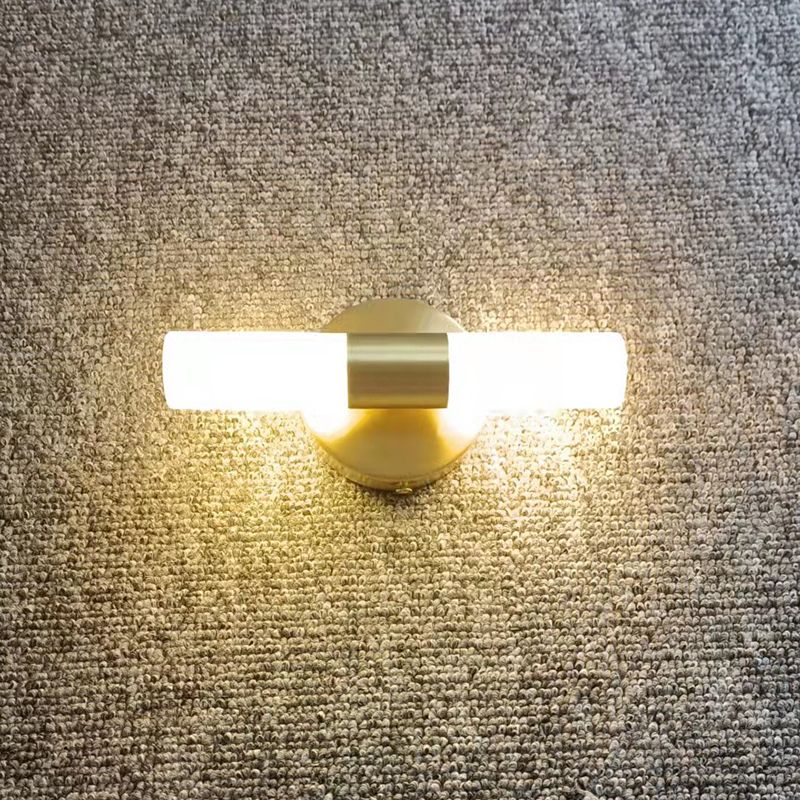 Applique murale LED dorée moderne
