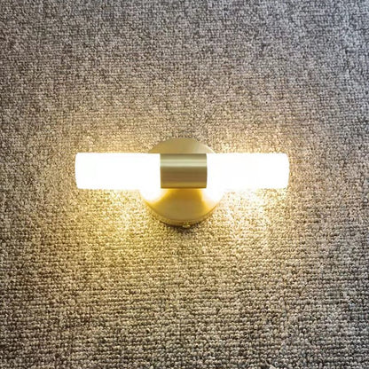 Applique murale LED dorée moderne