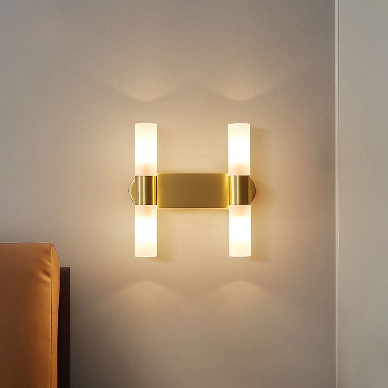 Applique murale LED dorée moderne