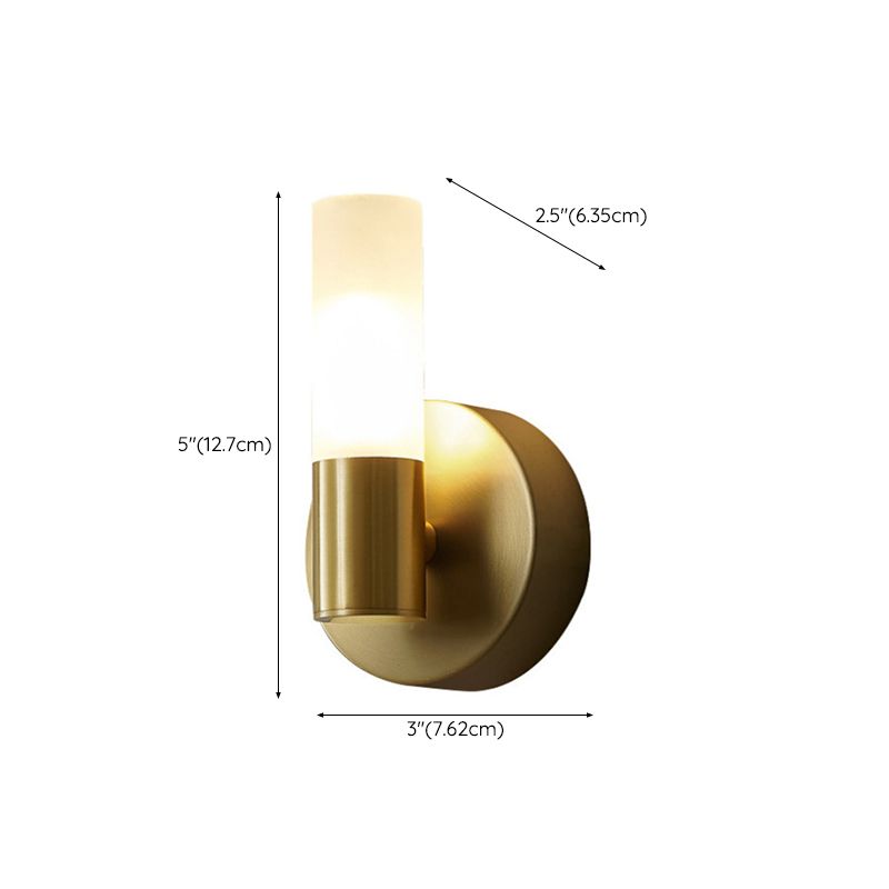 Applique murale LED dorée moderne