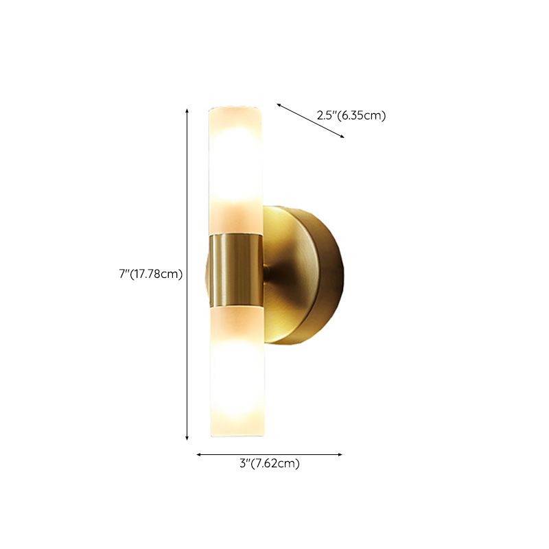 Applique murale LED dorée moderne