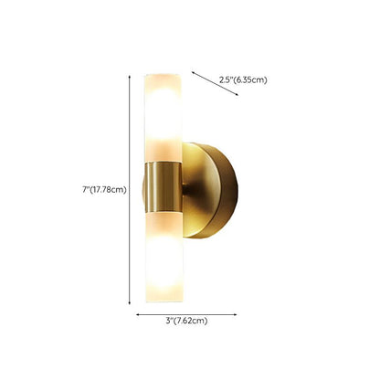 Applique murale LED dorée moderne