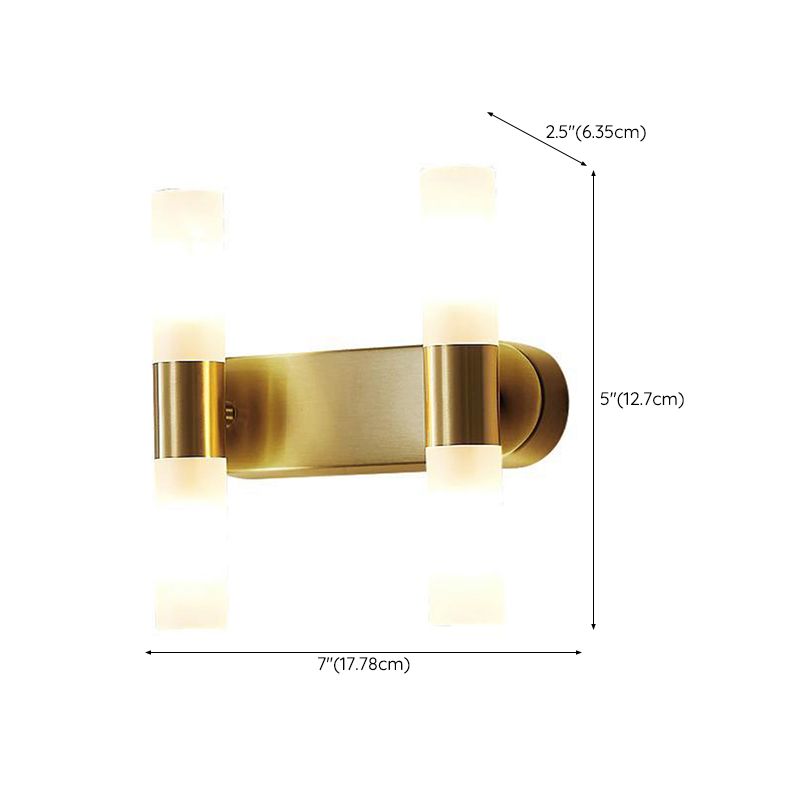 Applique murale LED dorée moderne