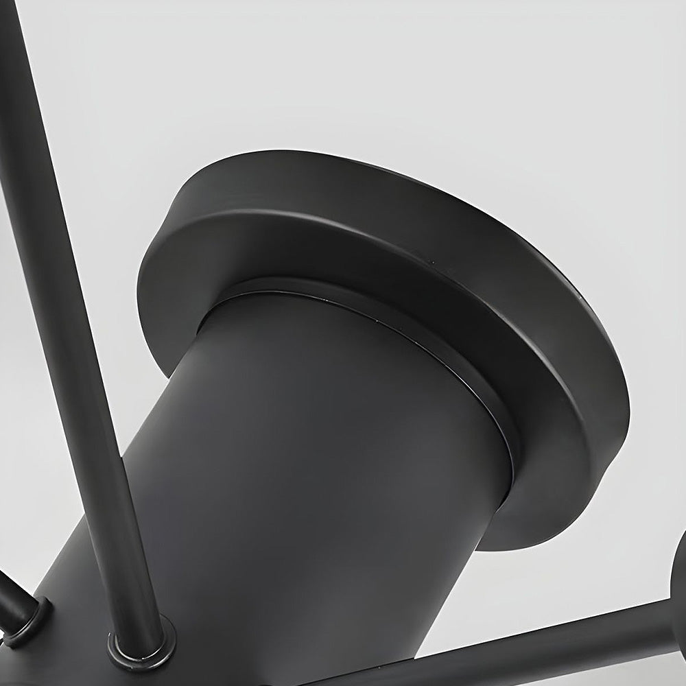 Lustre de chambre en fer doré