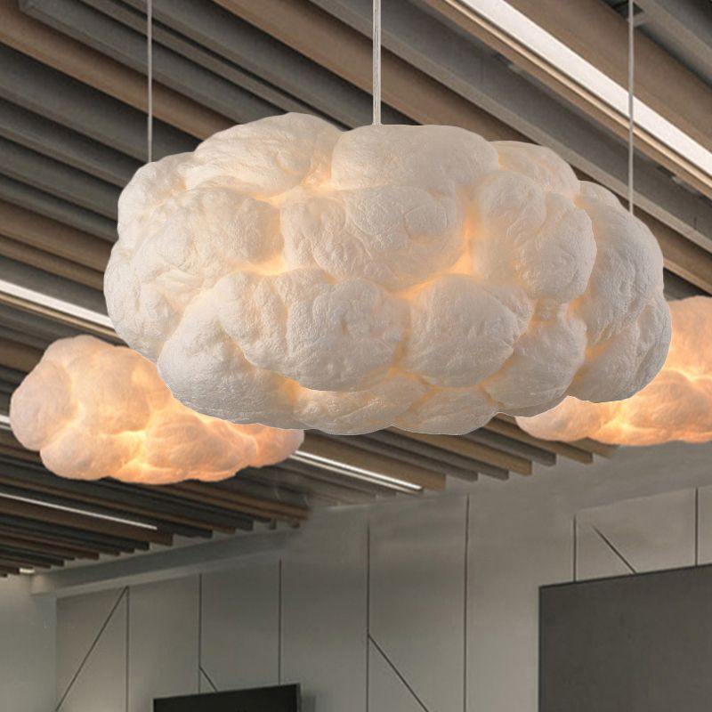 Lustre suspendu en forme de nuage à LED