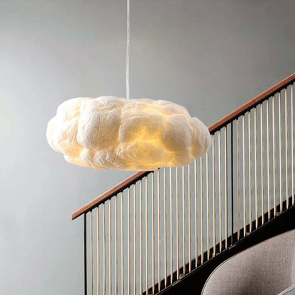Lustre suspendu en forme de nuage à LED