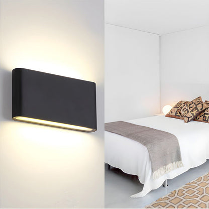 Lumière extérieure moderne étanche orientable haut-bas
