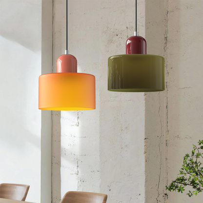 Lustre suspendu en verre épuré