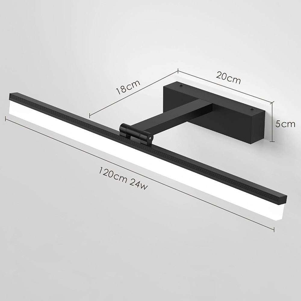 Lumière de miroir noire élégante