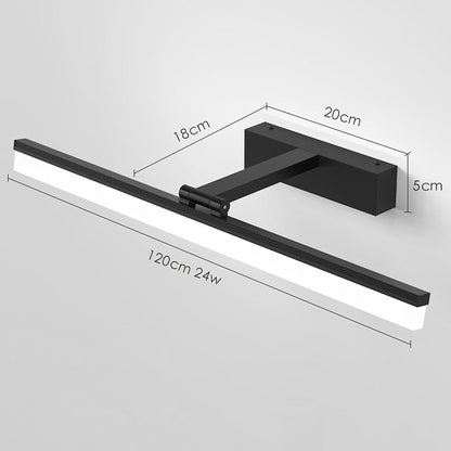 Lumière de miroir noire élégante