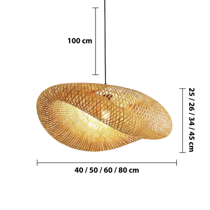 Suspension design en bambou naturel