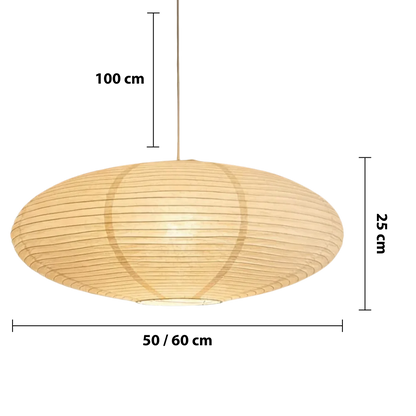 Lampe suspendue en papier minimaliste