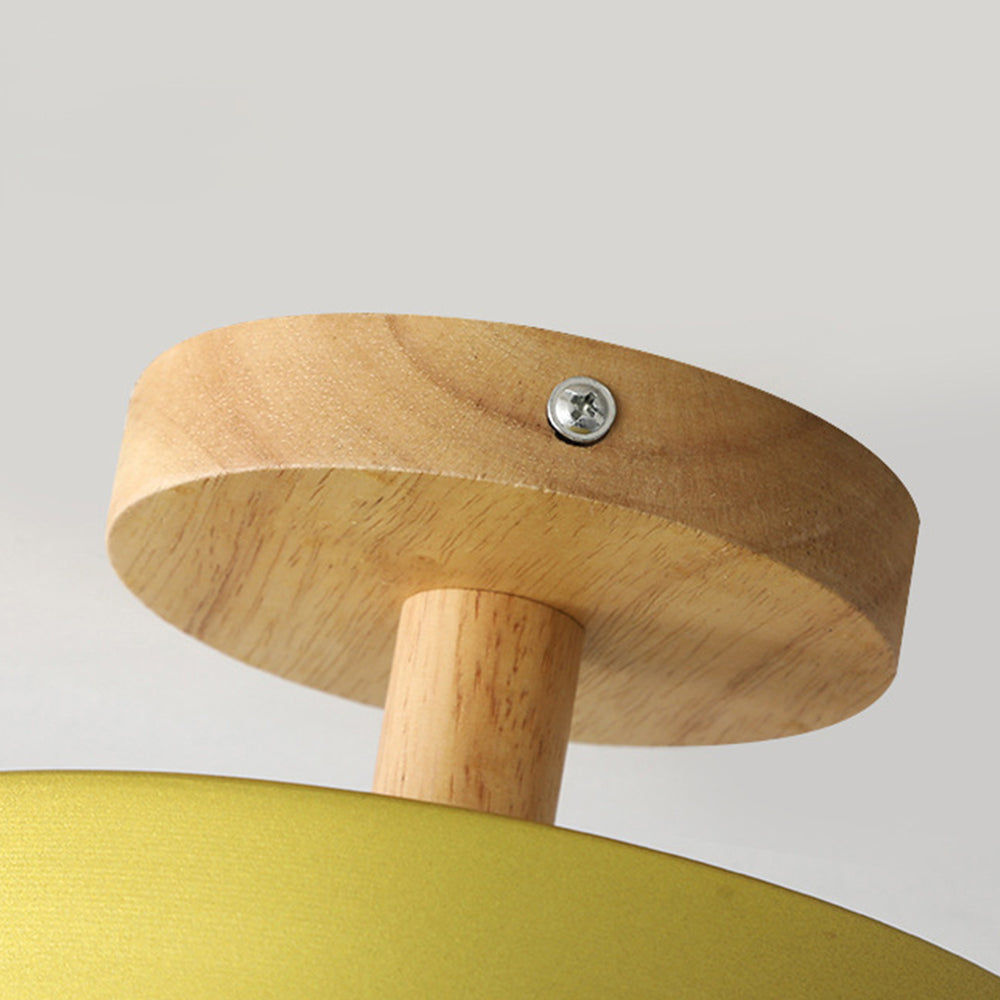 Plafonnier rond en fer à LED