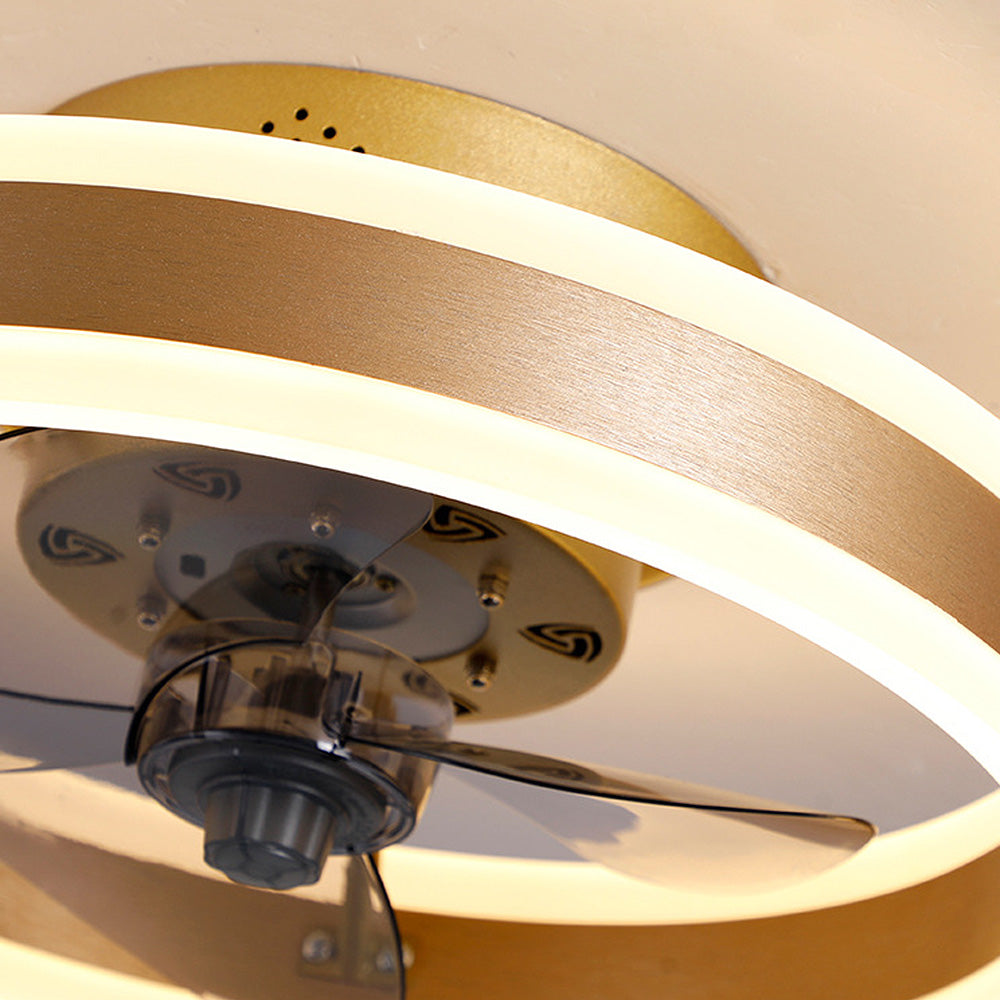 Ventilateur de plafond encastré avec éclairage LED
