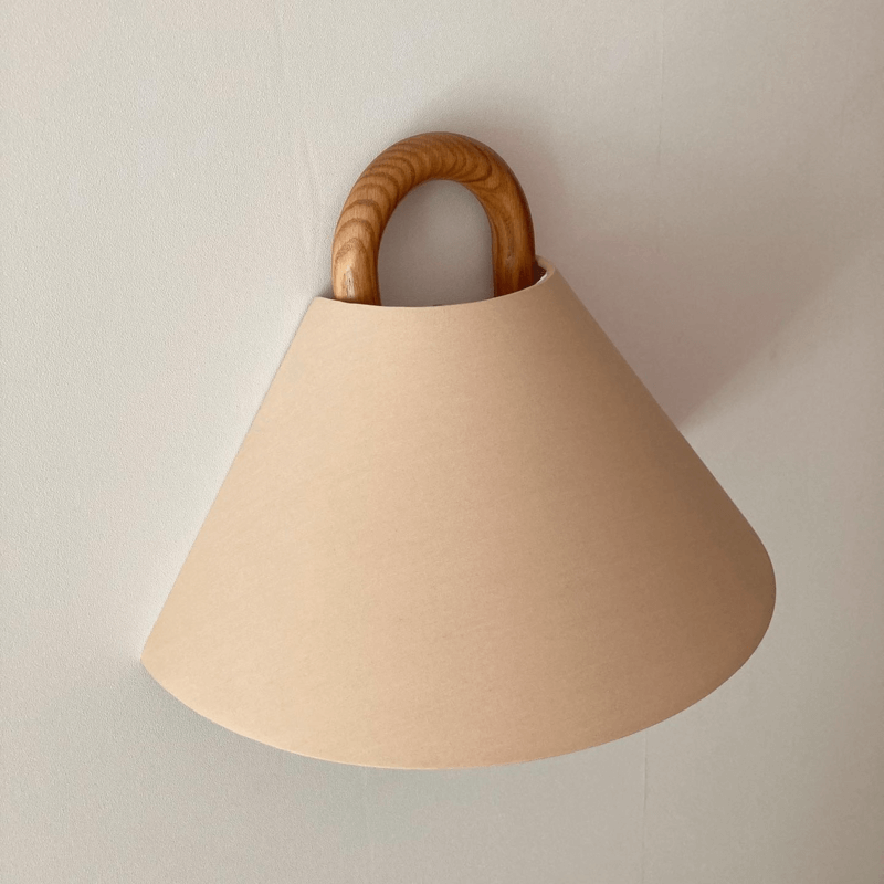 Lampe murale plissée contemporaine