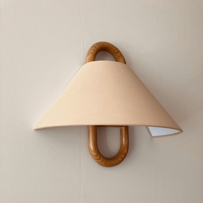 Lampe murale plissée contemporaine