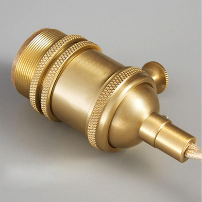 Suspension rétro en verre côtelé