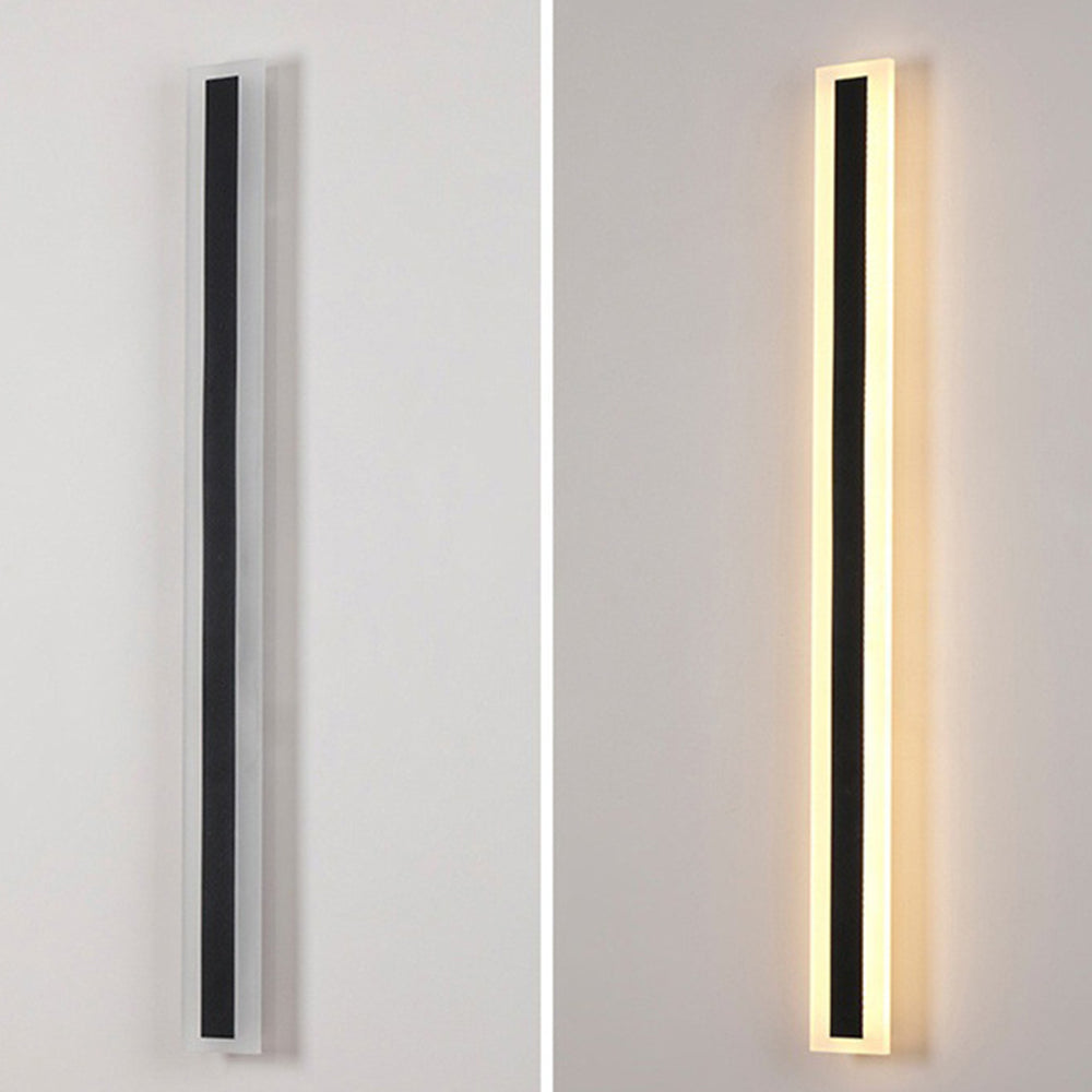 Lampe murale extérieure noire moderne à DEL IP65
